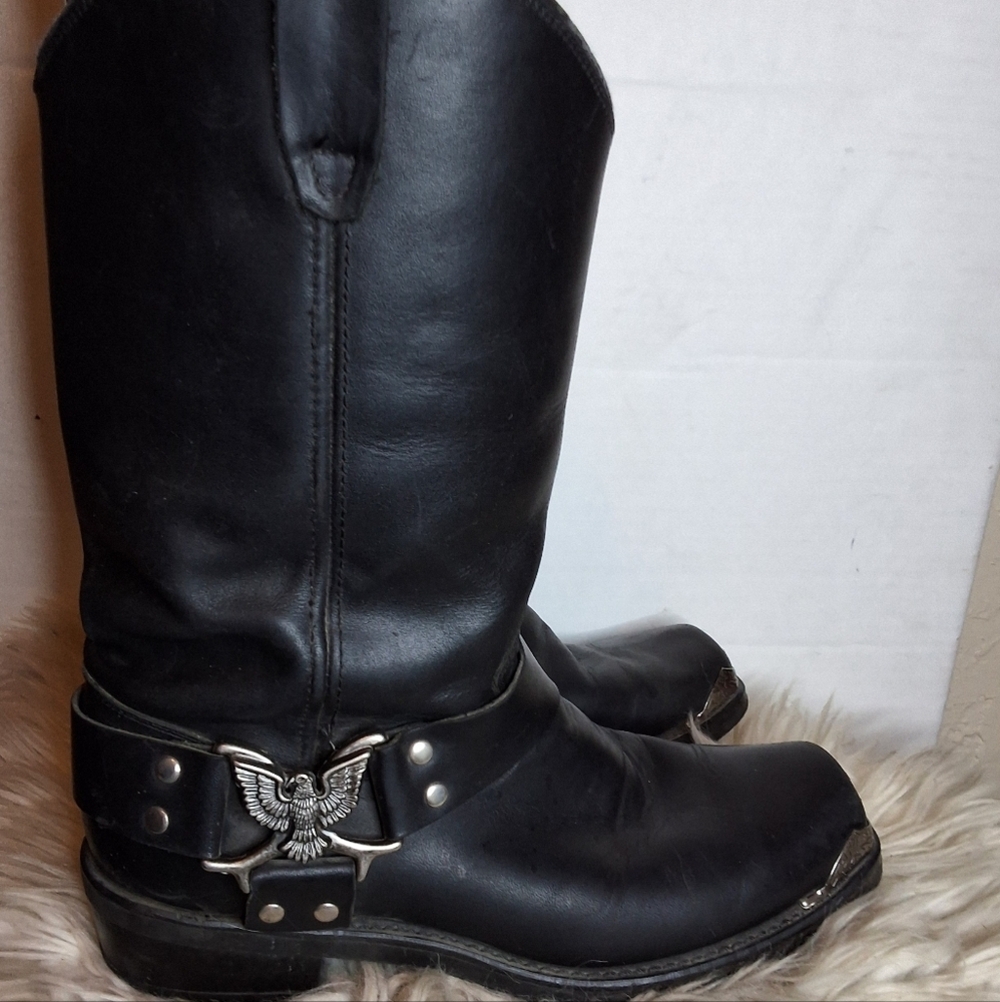 Smoky Mountain‎ Miami Steel tip Black  eather cowboy boots 9EE